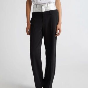 BNWT Cinq à Sept Dionne Metallic Pants